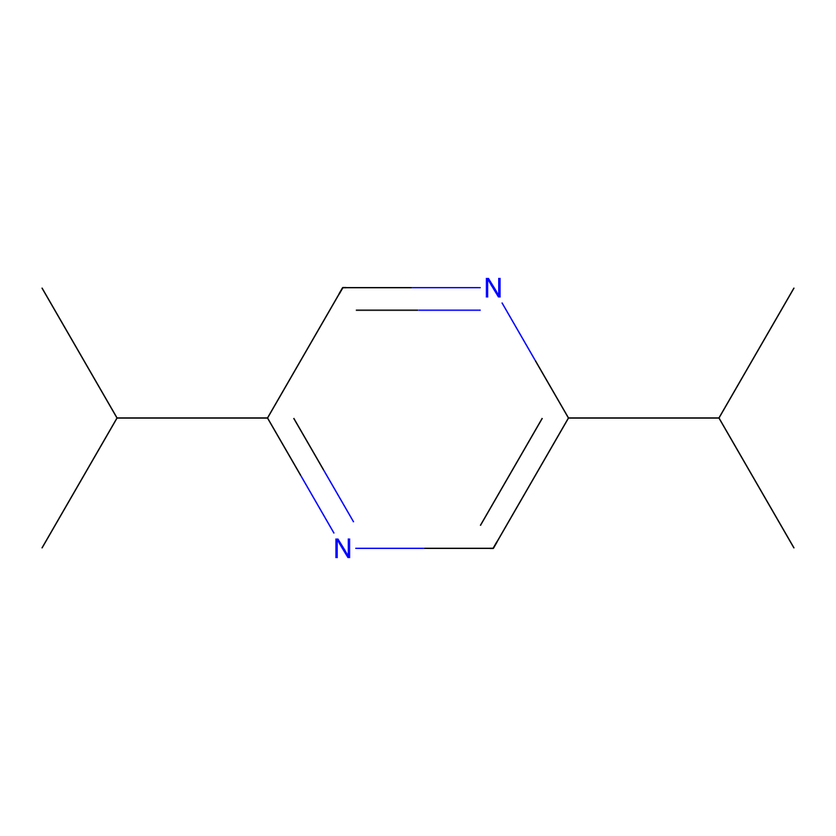2,5-Diisopropylpyrazine molecular structure, CAS 24294-83-5