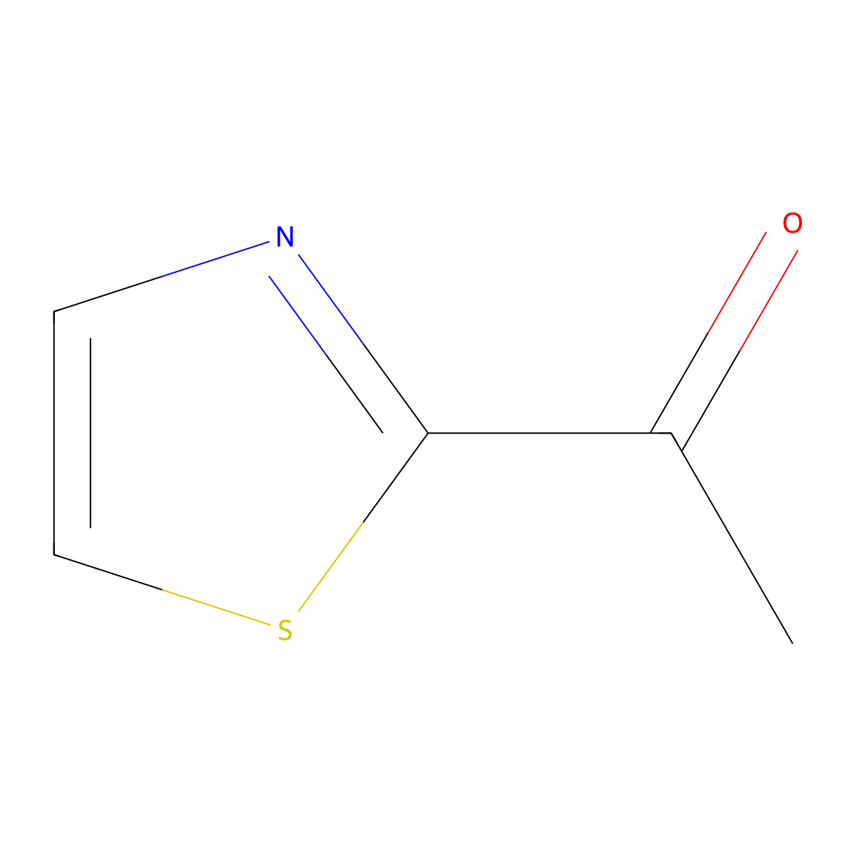 2-Acetylthiazole molecular structure, CAS 24295-03-2