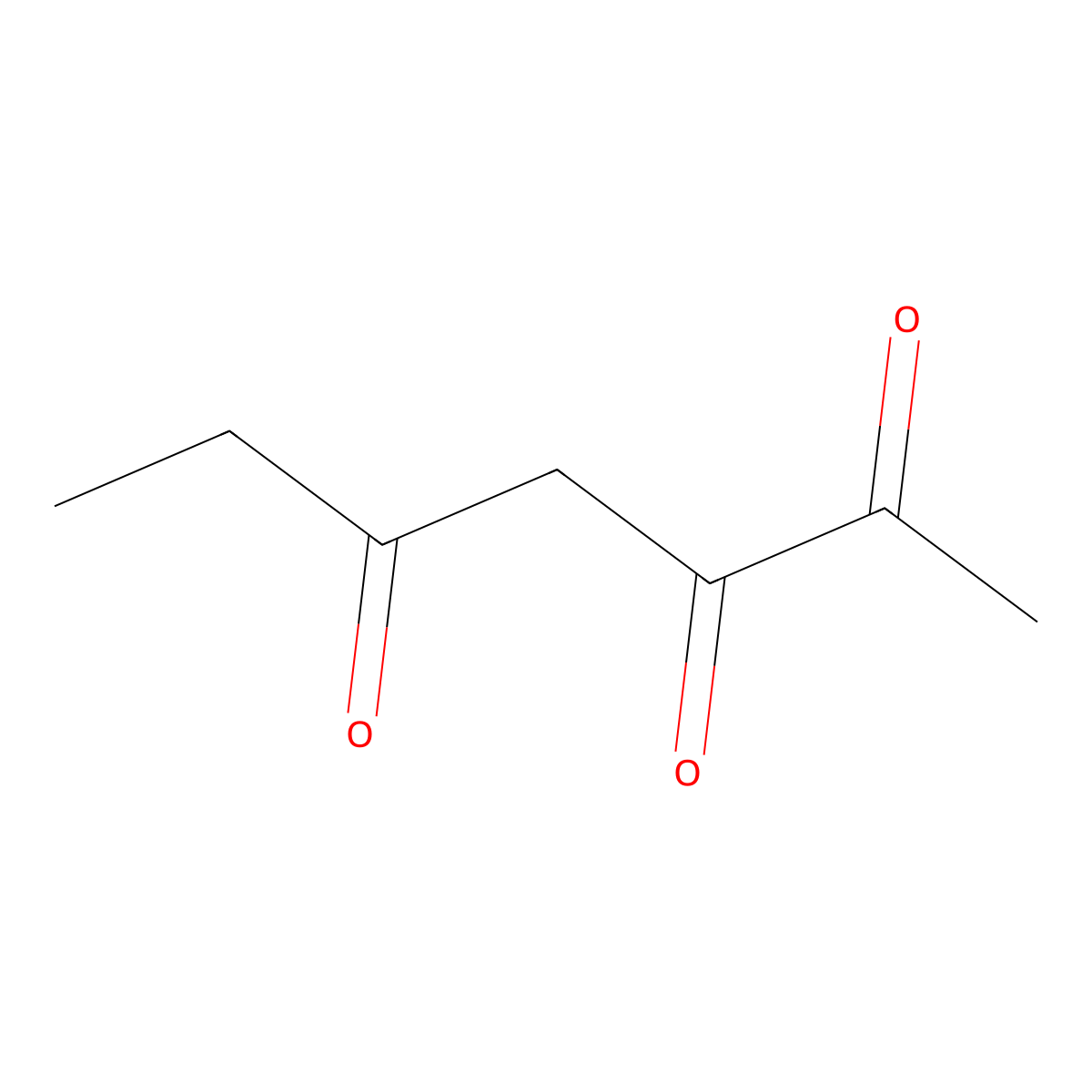 Heptane-2,3,5-trione molecular structure, CAS 24298-59-7
