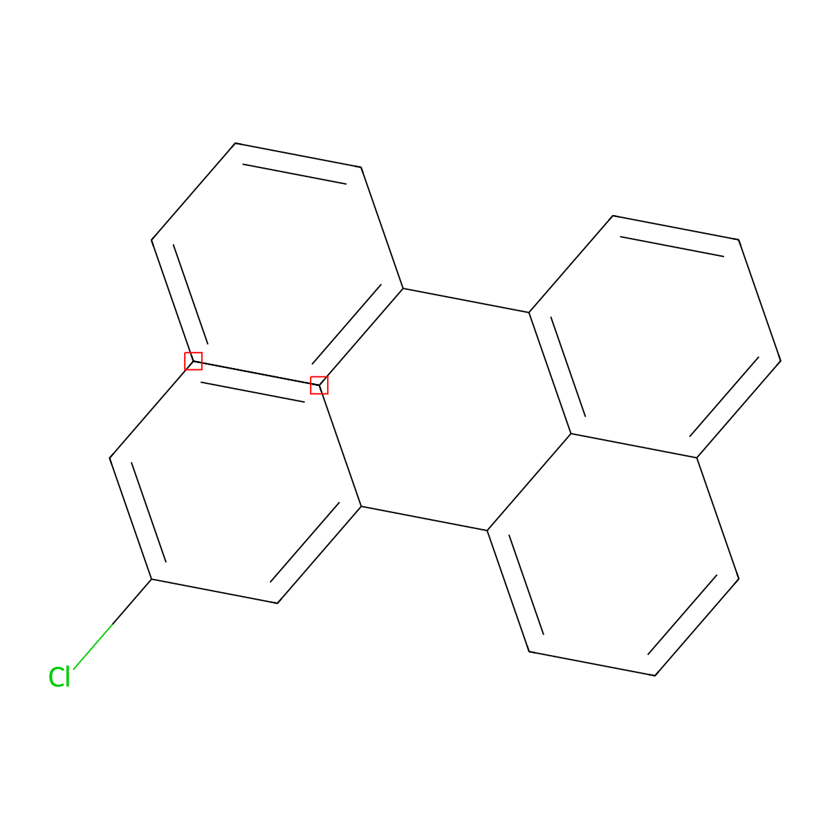 1-(3-Chlorophenyl)-8-phenylnaphthalene molecular structure, CAS 24299-68-1