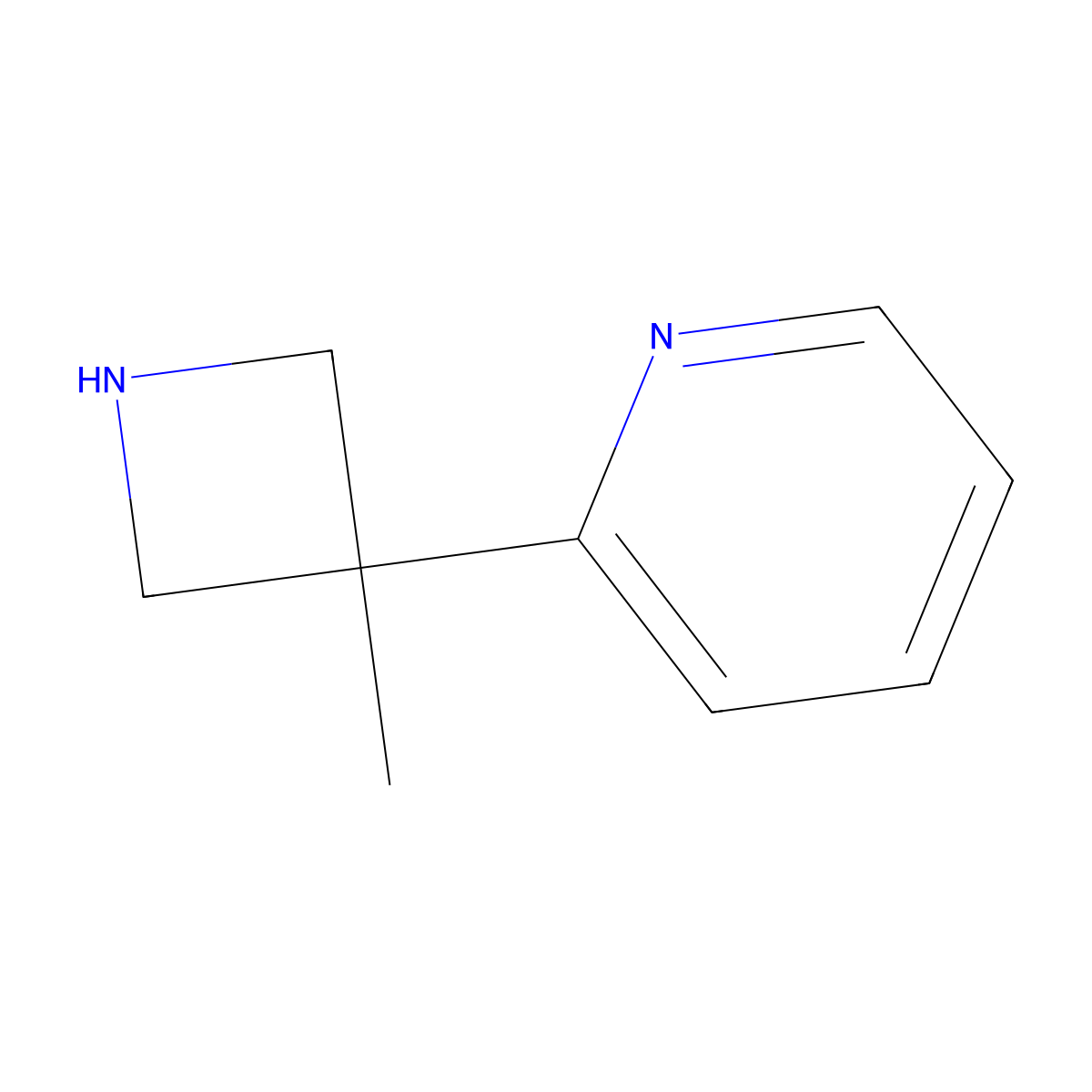 2-(3-Methylazetidin-3-yl)pyridine molecular structure, CAS 2429965-93-3