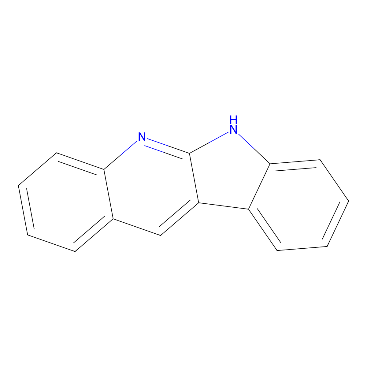 6H-indolo(2,3-b)quinoline molecular structure, CAS 243-38-9