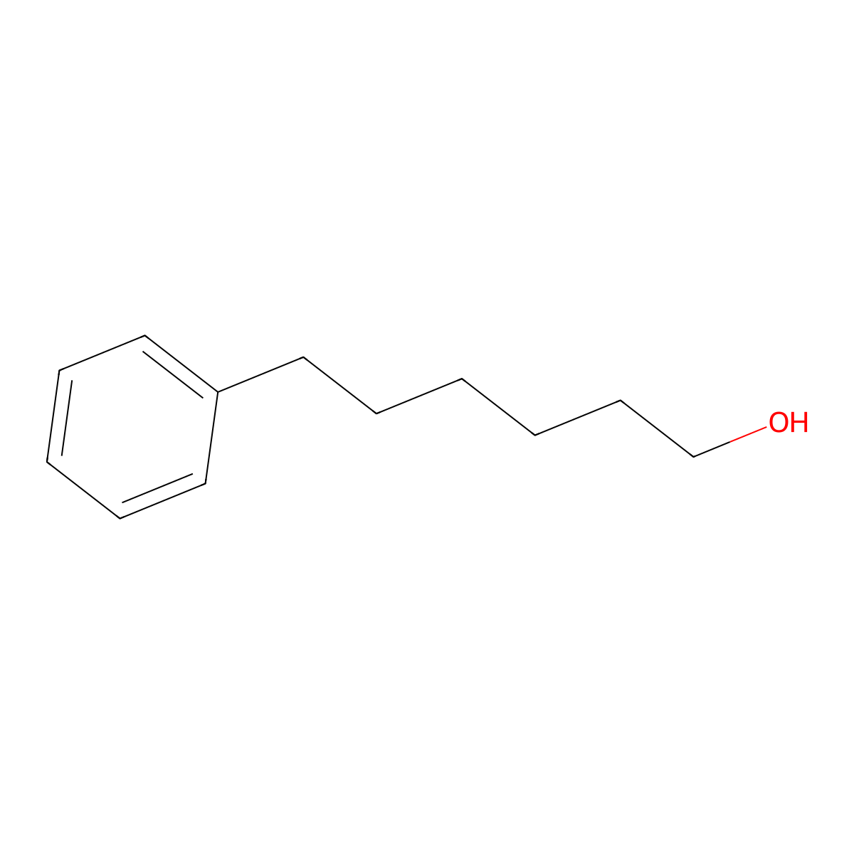 6-Phenyl-1-hexanol molecular structure, CAS 2430-16-2