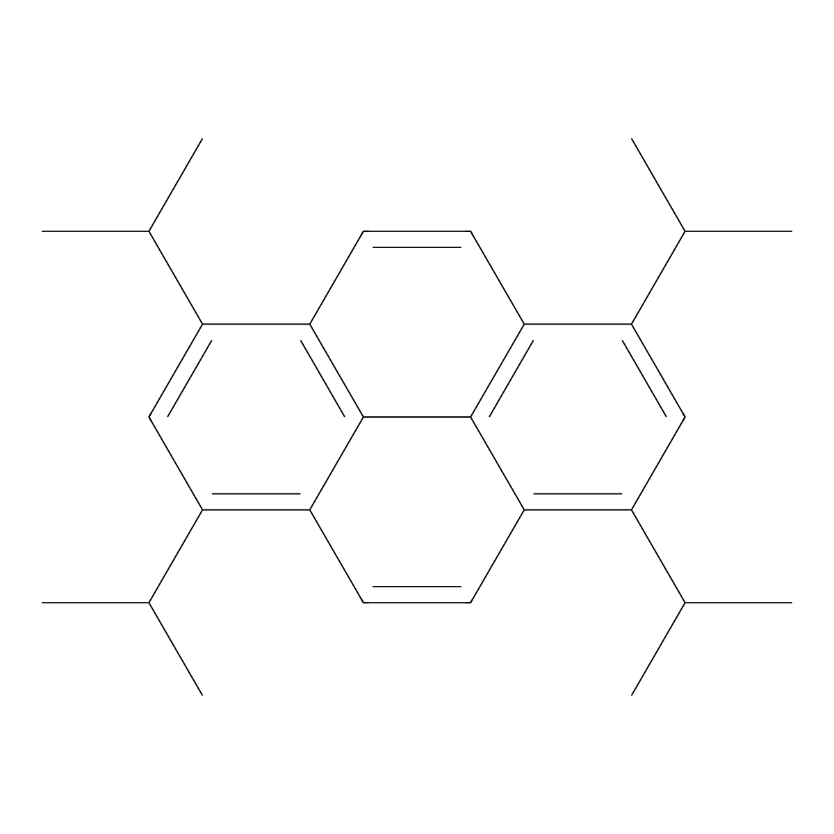 1,3,6,8-Tetraisopropylpyrene molecular structure, CAS 24300-95-6