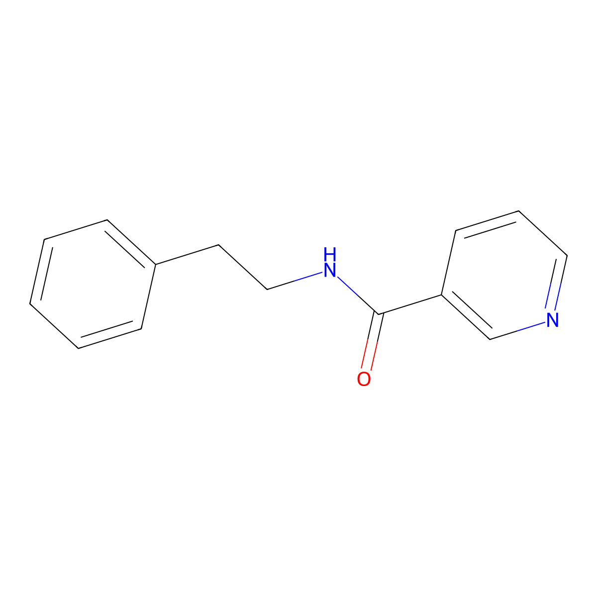 N-Phenethyl-nicotinamide molecular structure, CAS 24303-08-0