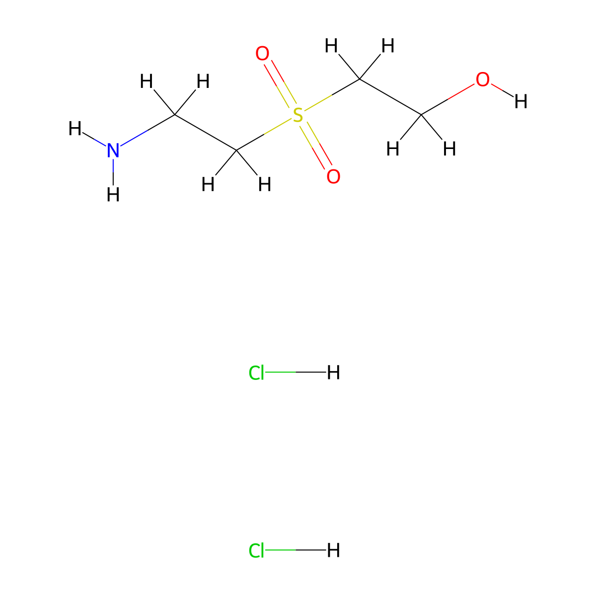 2-(Aminoethylsulfonyl)ethanol dihydrochloride molecular structure, CAS 24304-83-4