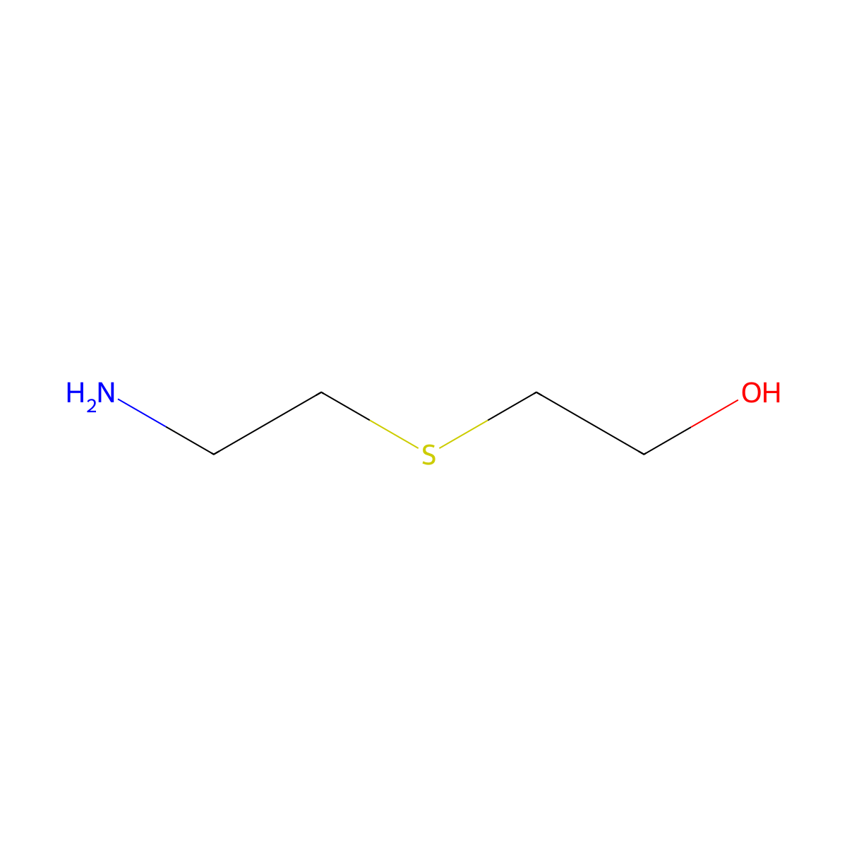 2-((2-Aminoethyl)thio)ethanol molecular structure, CAS 24304-84-5
