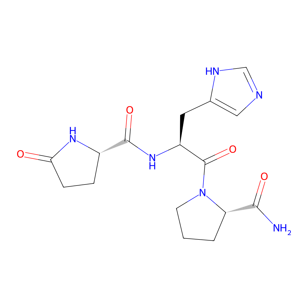 Protirelin molecular structure, CAS 24305-27-9