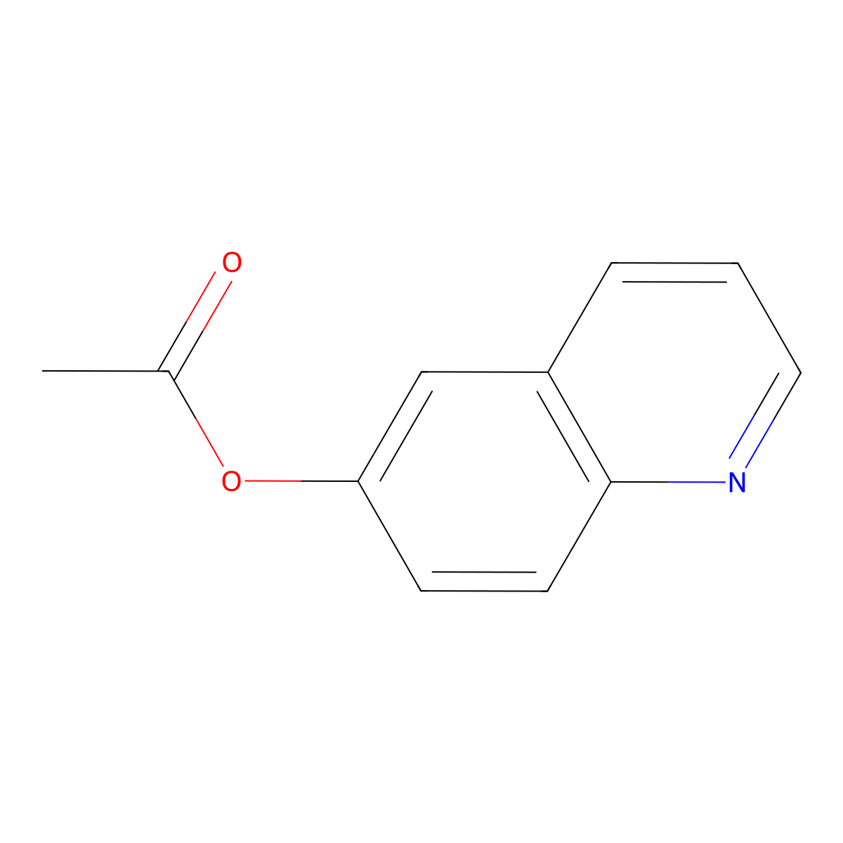 Quinolin-6-yl acetate molecular structure, CAS 24306-33-0