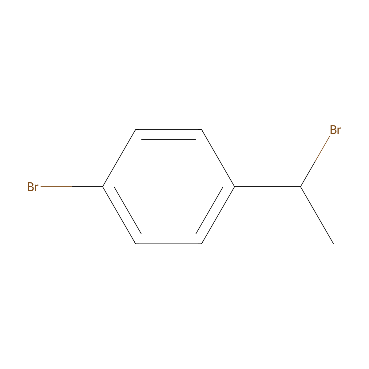 1-Bromo-4-(1-bromoethyl)benzene molecular structure, CAS 24308-78-9