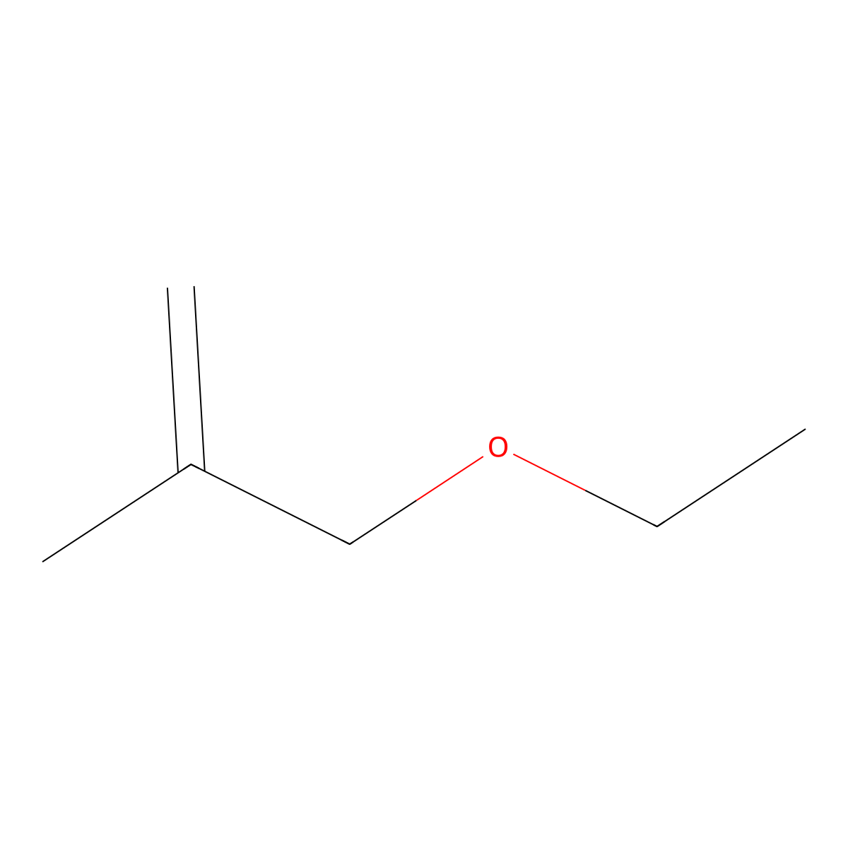 3-Ethoxy-2-methylpropene molecular structure, CAS 24309-28-2