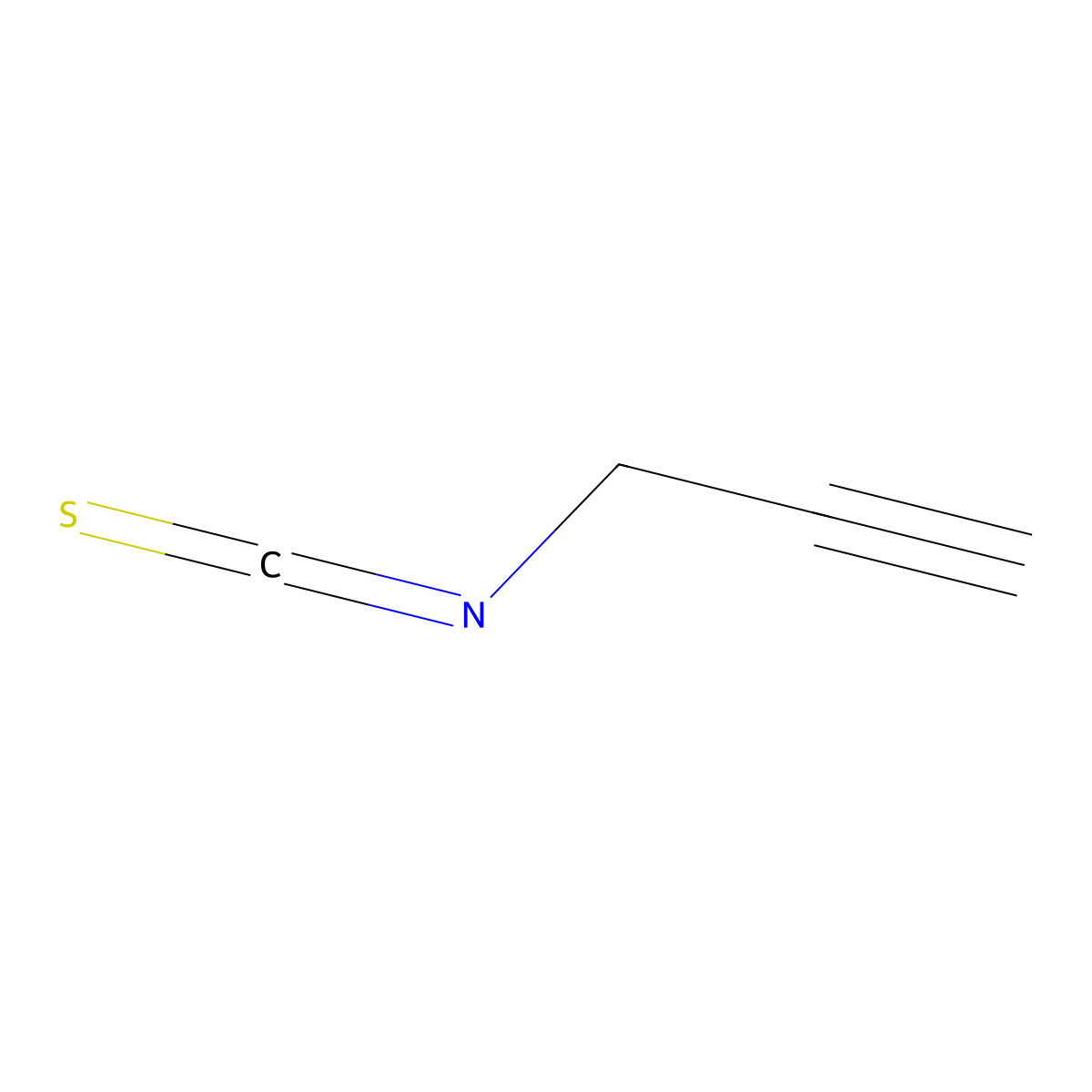 Thiocyanic acid, 2-propynyl ester molecular structure, CAS 24309-48-6