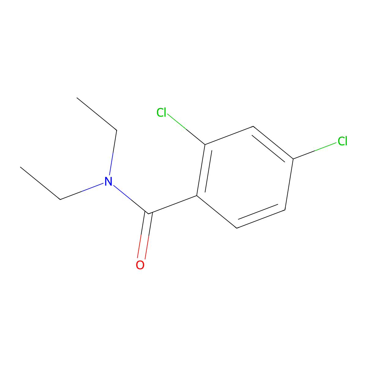 2,4-dichloro-N,N-diethylbenzamide molecular structure, CAS 24309-78-2