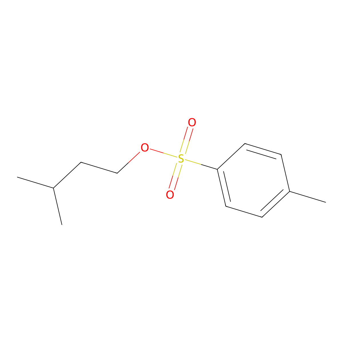 3-Methylbutyl 4-methylbenzene-1-sulfonate molecular structure, CAS 2431-75-6