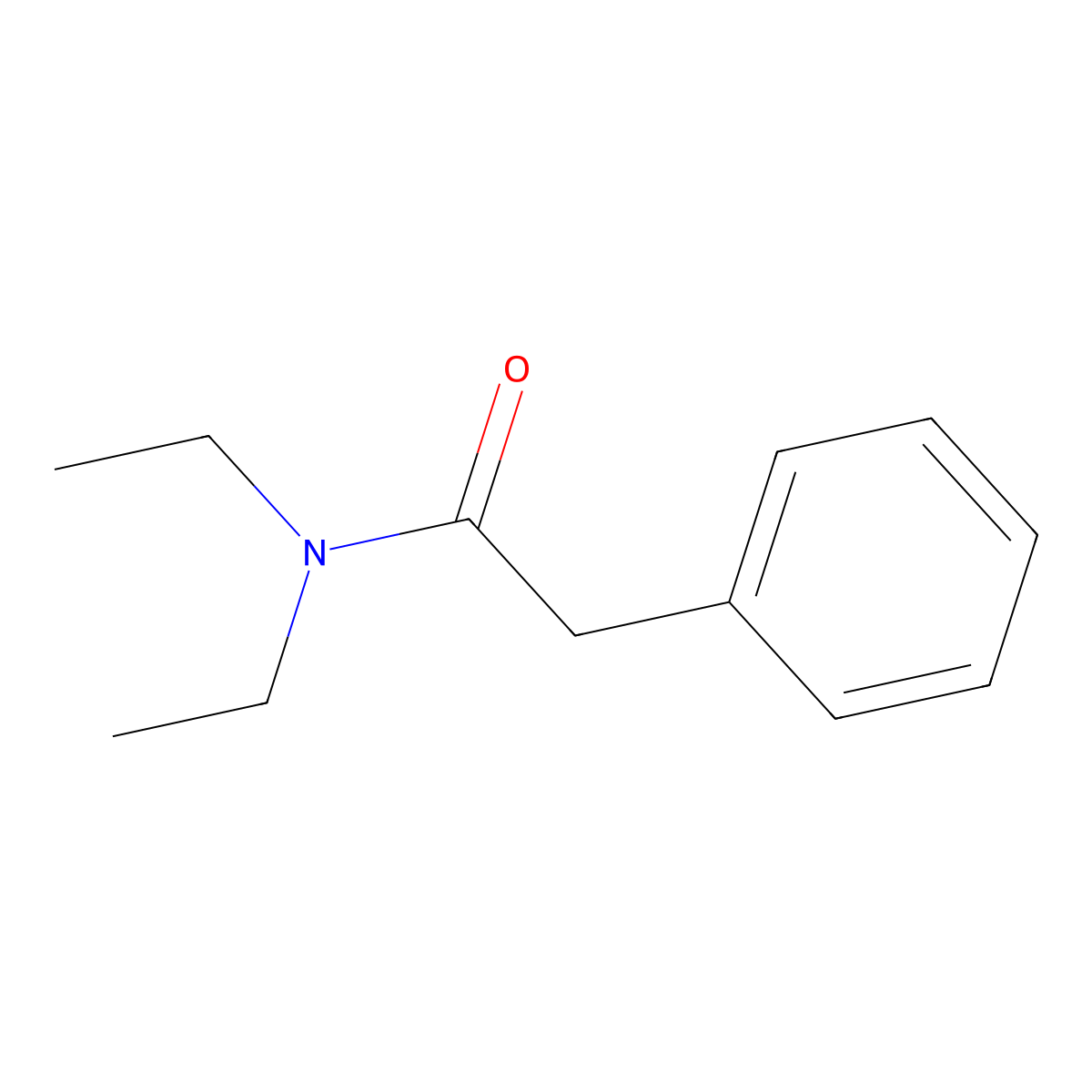 N,N-Diethyl-2-phenylacetamide molecular structure, CAS 2431-96-1