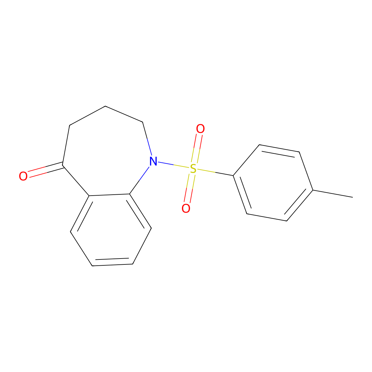 1-Tosyl-3,4-dihydro-1H-benzo[b]azepin-5(2H)-one molecular structure, CAS 24310-36-9