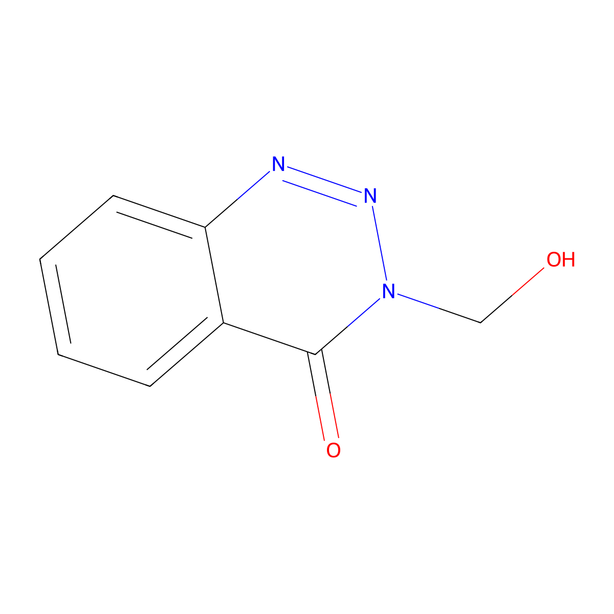 3-(Hydroxymethyl)-1,2,3-benzotriazin-4(3H)-one molecular structure, CAS 24310-40-5