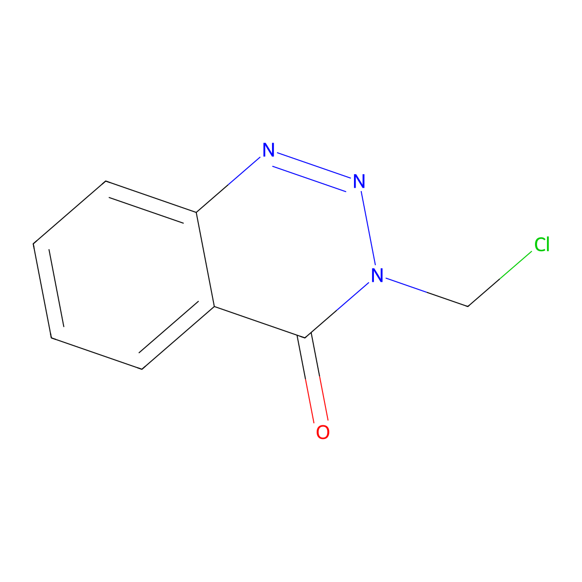 3-Chloromethyl-1,2,3-benzotriaz-4-one molecular structure, CAS 24310-41-6