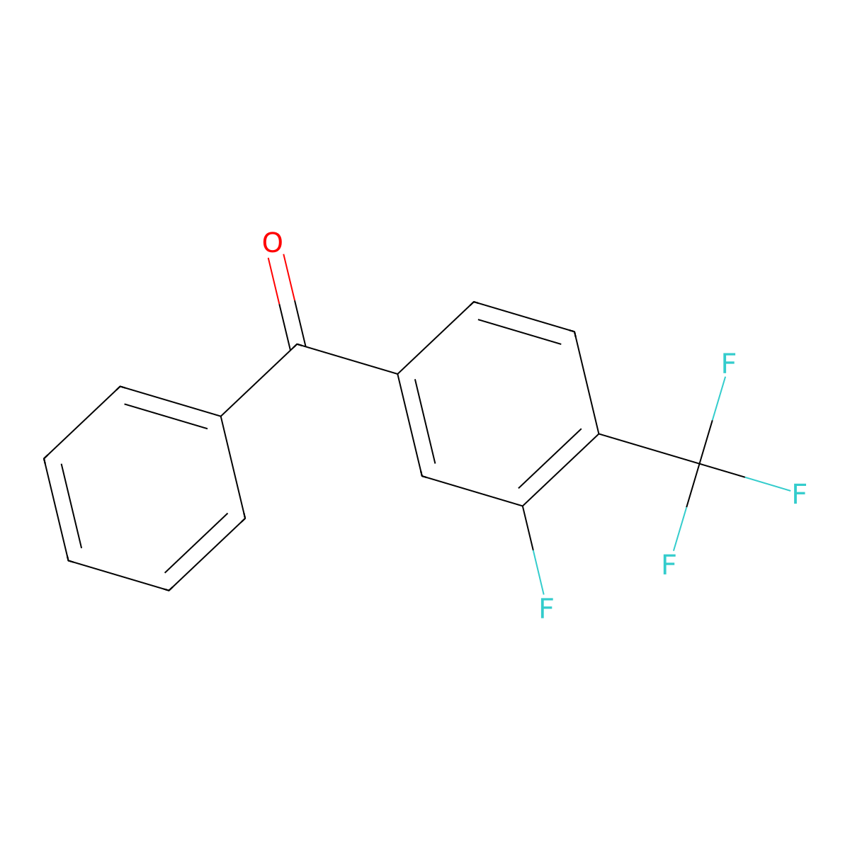 3-Fluoro-4-(trifluoromethyl)benzophenone molecular structure, CAS 243128-47-4