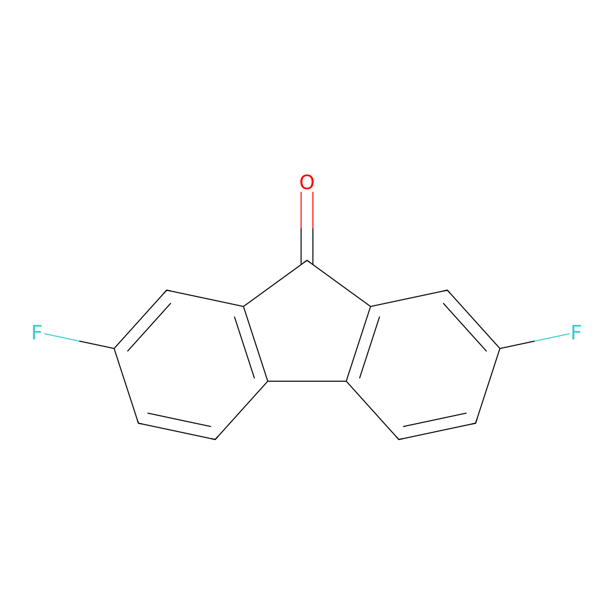 2,7-Difluoro-9h-fluoren-9-one molecular structure, CAS 24313-53-9