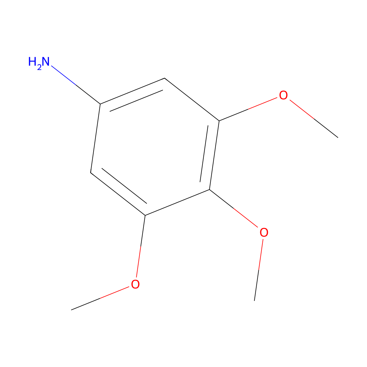 3,4,5-Trimethoxyaniline molecular structure, CAS 24313-88-0