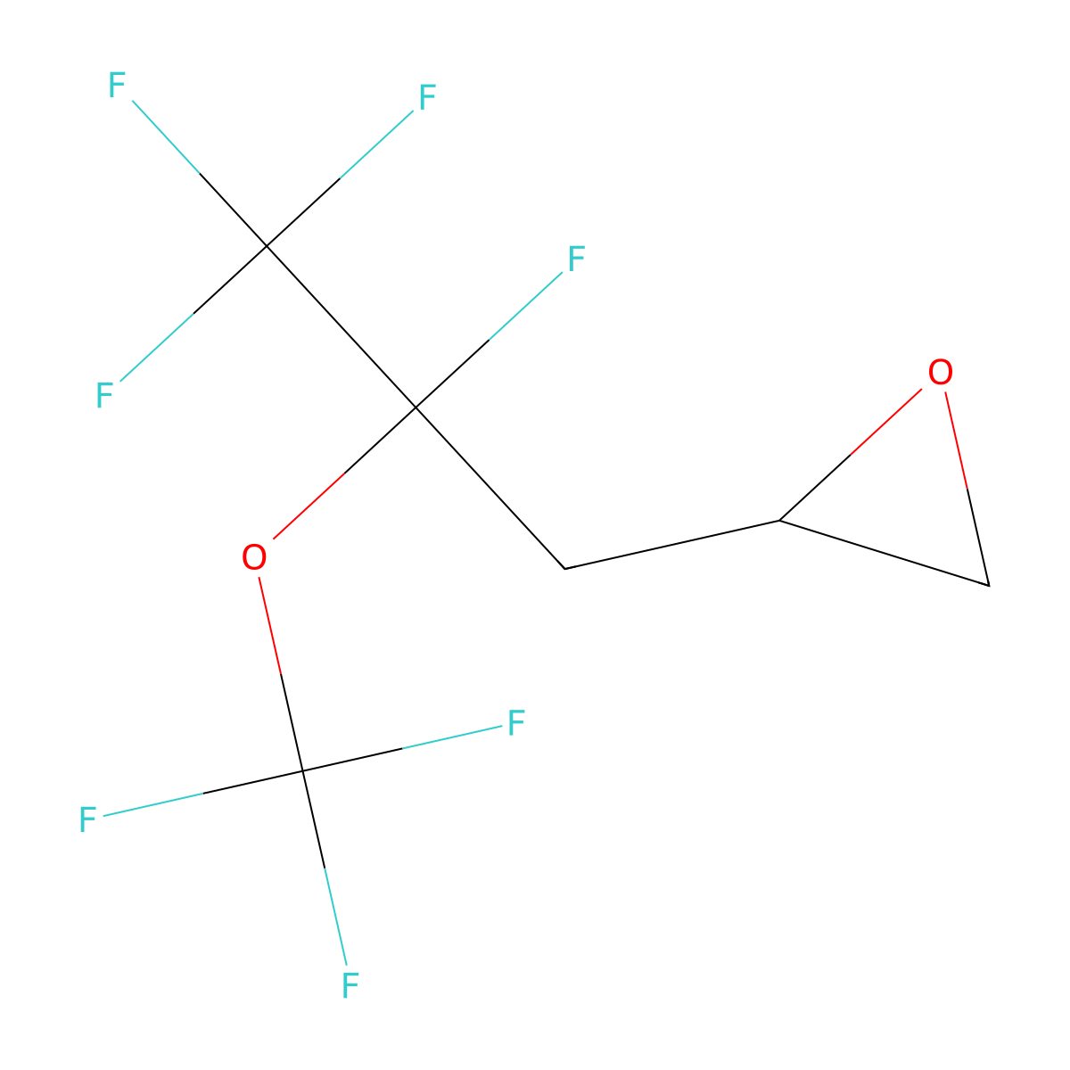 [2,3,3,3-Tetrafluoro-2-(trifluoromethoxy)propyl]oxirane molecular structure, CAS 243139-60-8