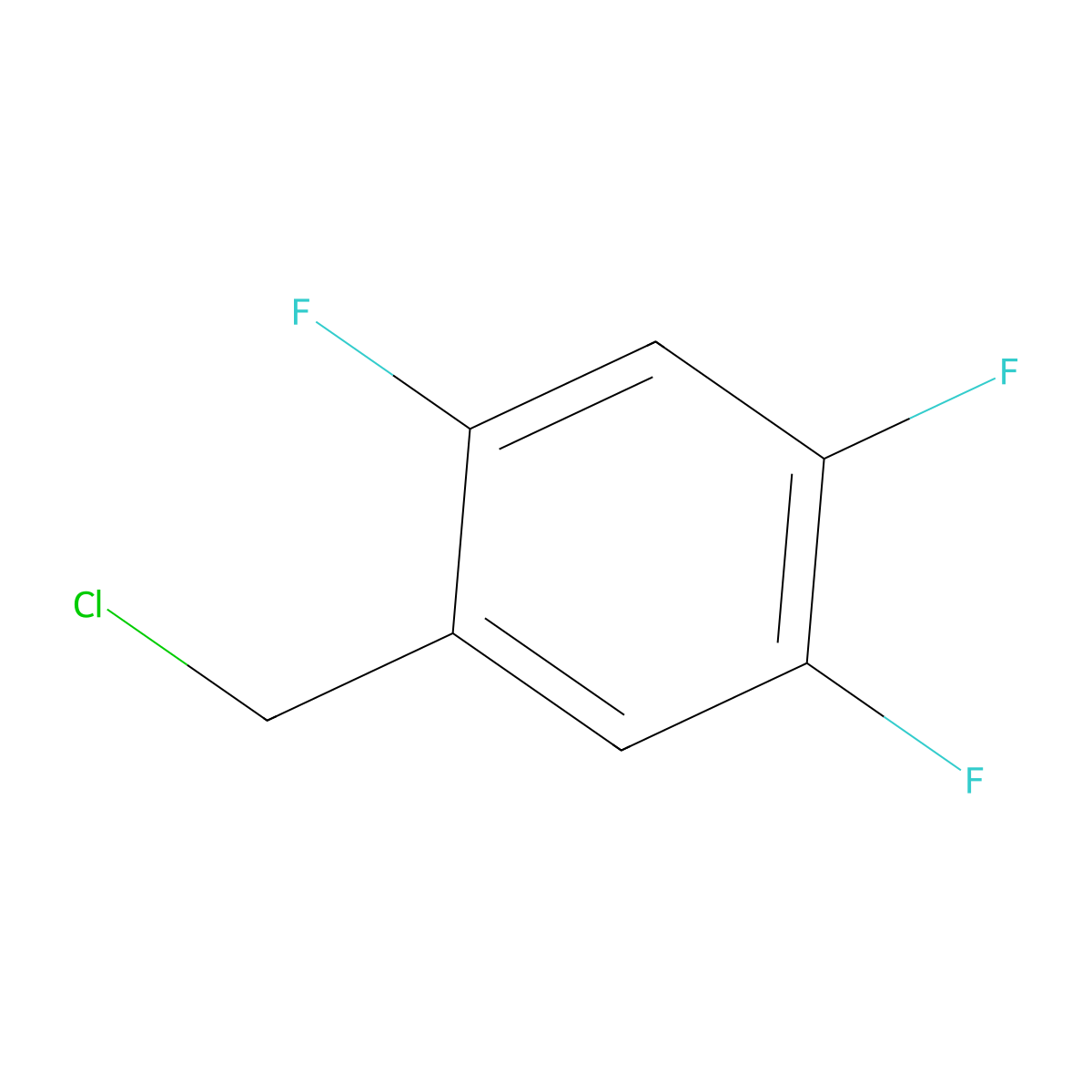 2,4,5-Trifluorobenzyl Chloride molecular structure, CAS 243139-71-1
