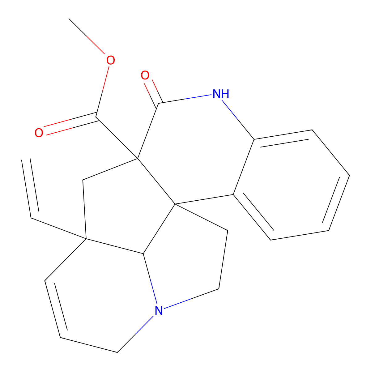 Scandine molecular structure, CAS 24314-59-8
