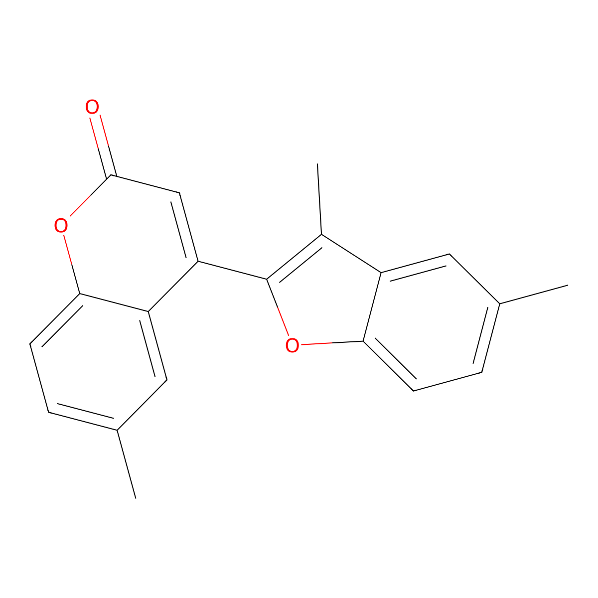 4-(3,5-dimethyl-1-benzofuran-2-yl)-6-methyl-2H-chromen-2-one molecular structure, CAS 243143-60-4
