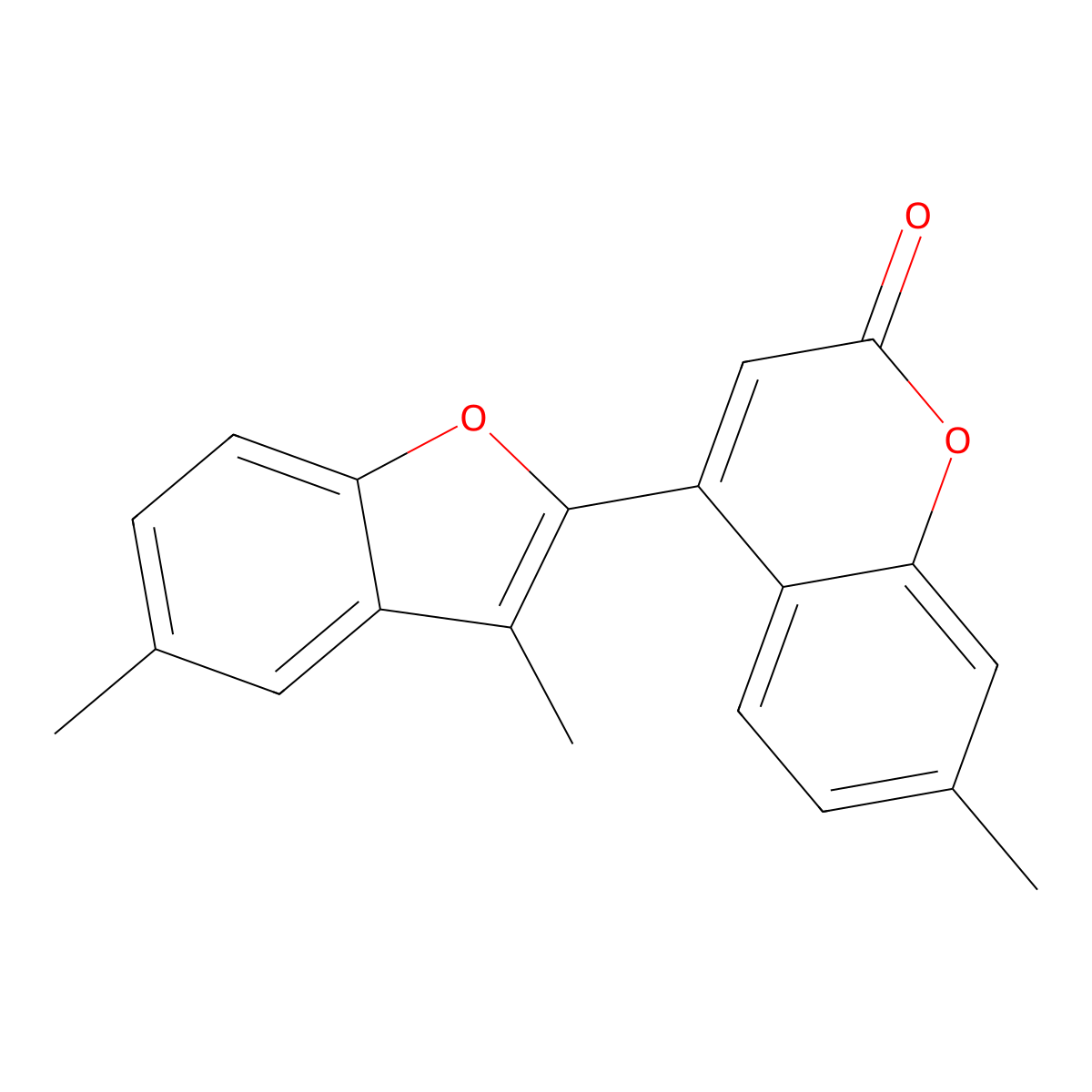 4-(3,5-dimethyl-1-benzofuran-2-yl)-7-methyl-2H-chromen-2-one molecular structure, CAS 243143-66-0