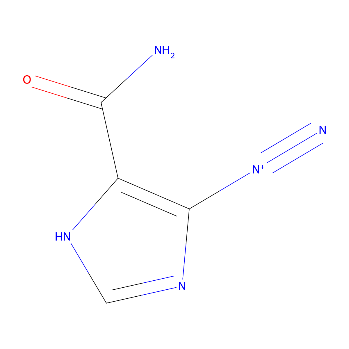 4-Diazoimidazole-5-carboxamide molecular structure, CAS 24316-91-4