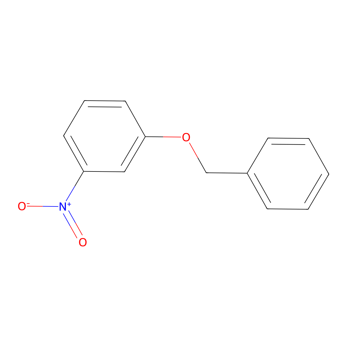 Benzyl 3-nitrophenyl ether molecular structure, CAS 24318-00-1