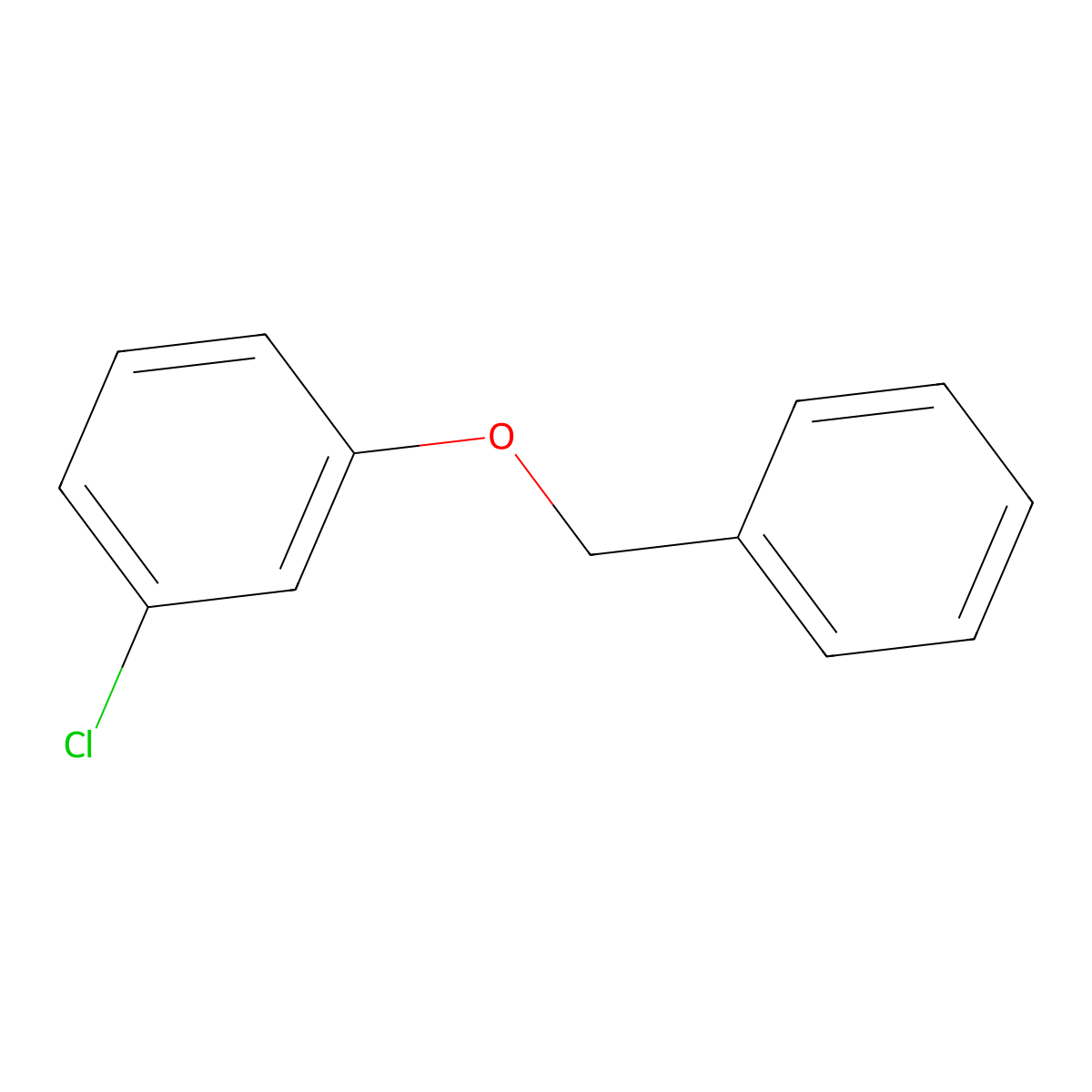 Benzyl 3-chlorophenyl ether molecular structure, CAS 24318-02-3