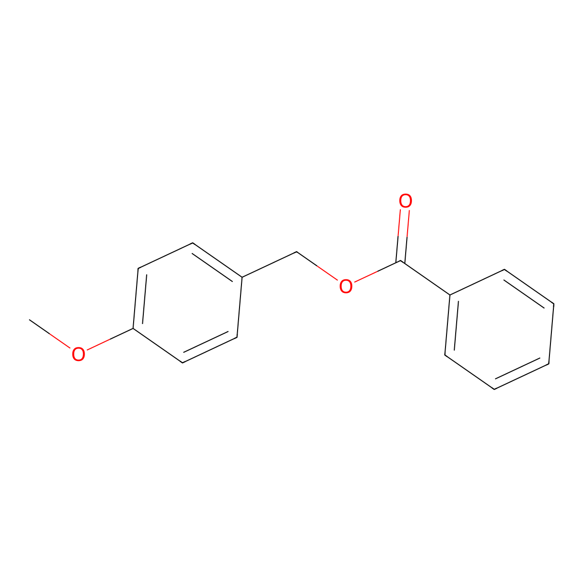4-Methoxybenzyl benzoate molecular structure, CAS 24318-41-0