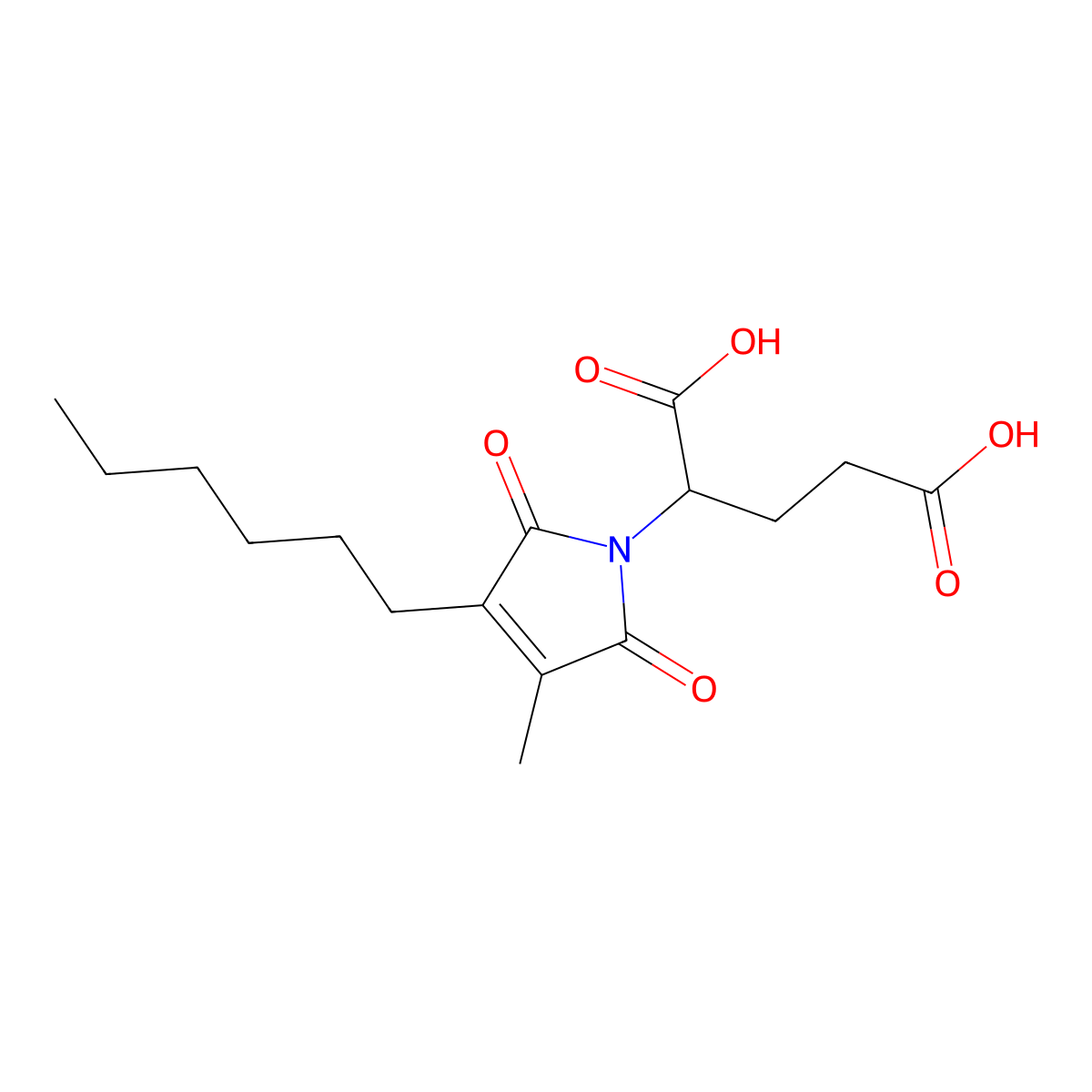 2-(3-hexyl-2,5-dihydro-4-methyl-2,5-dioxo-1H-pyrro molecular structure, CAS 2431889-83-5