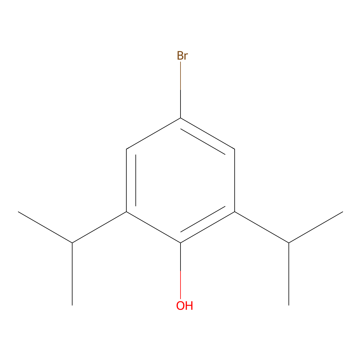 4-Bromopropofol molecular structure, CAS 2432-03-3