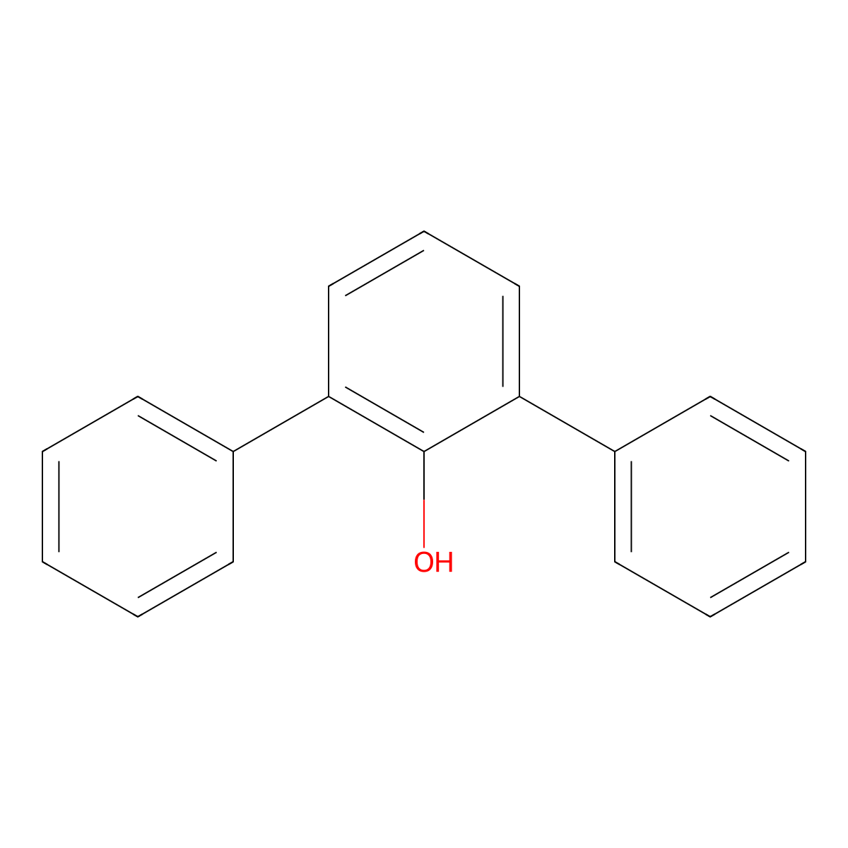 2,6-Diphenylphenol molecular structure, CAS 2432-11-3