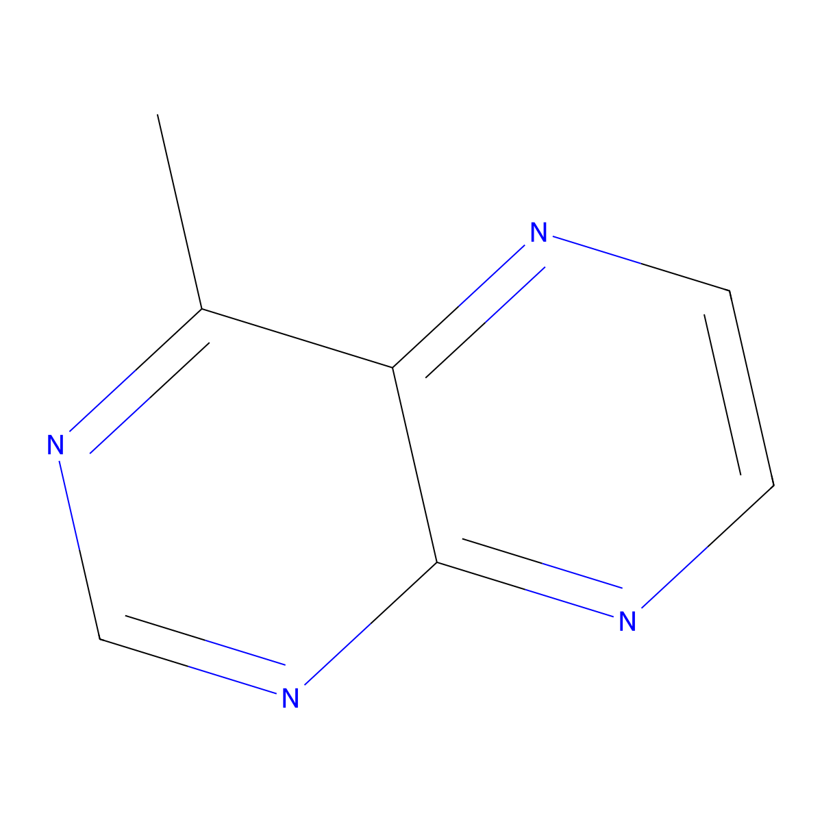 4-Methylpteridine molecular structure, CAS 2432-21-5