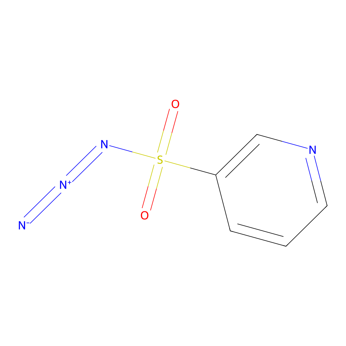 Pyridine-3-sulfonyl azide molecular structure, CAS 2432-67-9