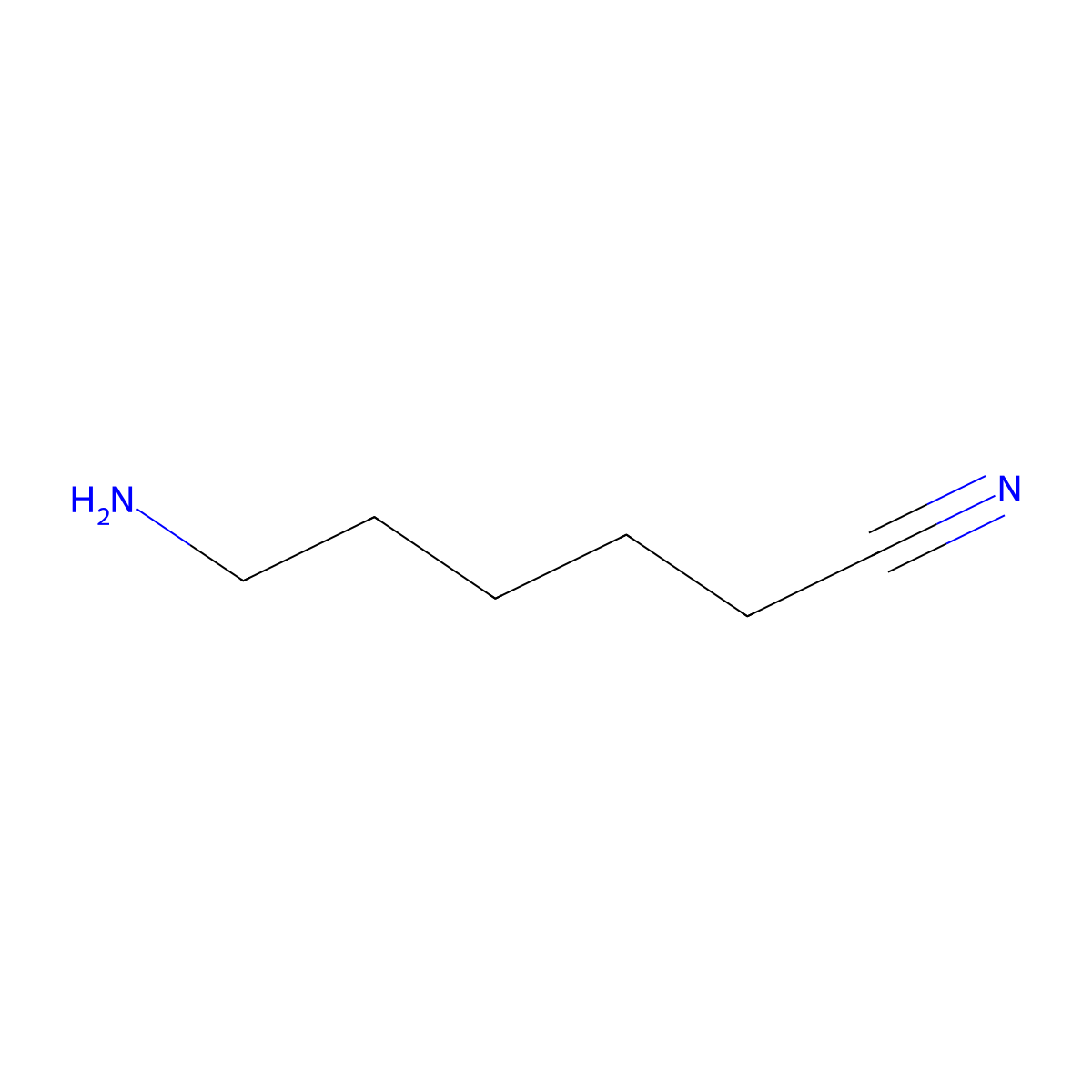 6-Aminohexanenitrile molecular structure, CAS 2432-74-8