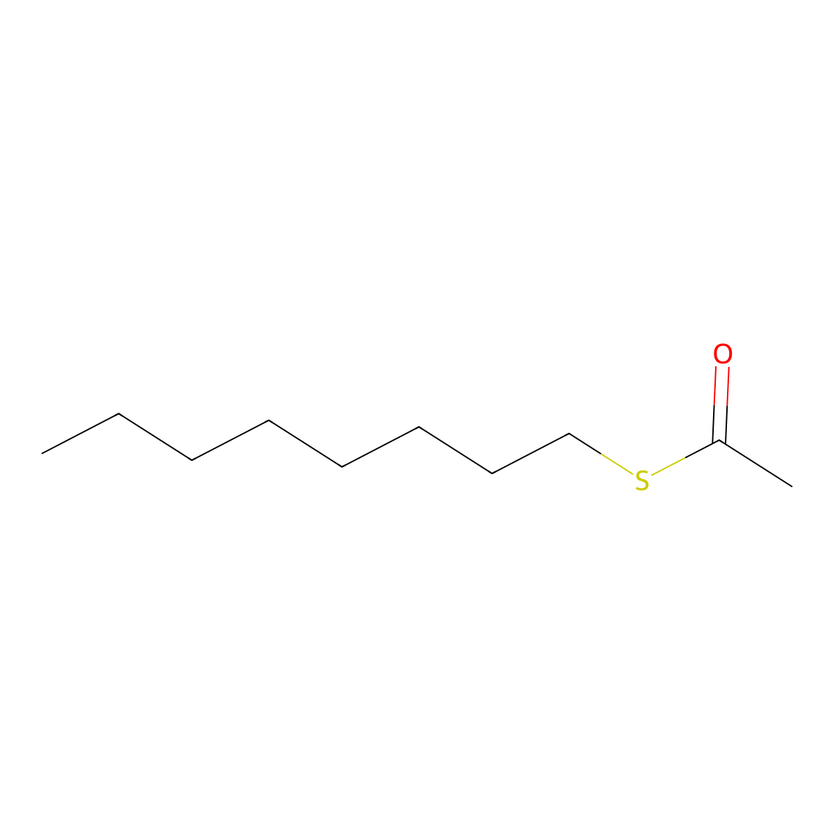 S-Octyl ethanethioate molecular structure, CAS 2432-84-0