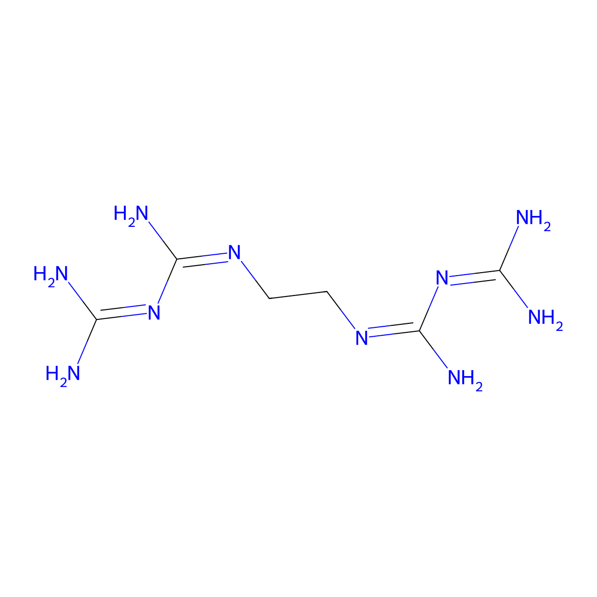 3,8-Diimino-2,4,7,9-tetraazadecanediimidamide molecular structure, CAS 24320-44-3