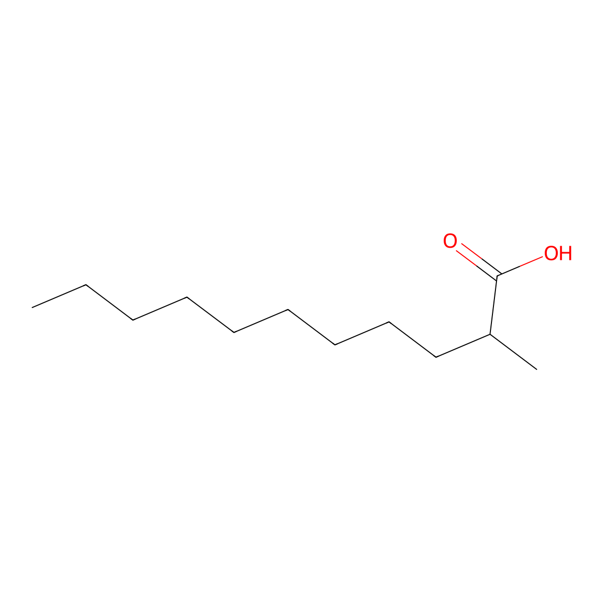 Undecanoic acid, 2-methyl- molecular structure, CAS 24323-25-9