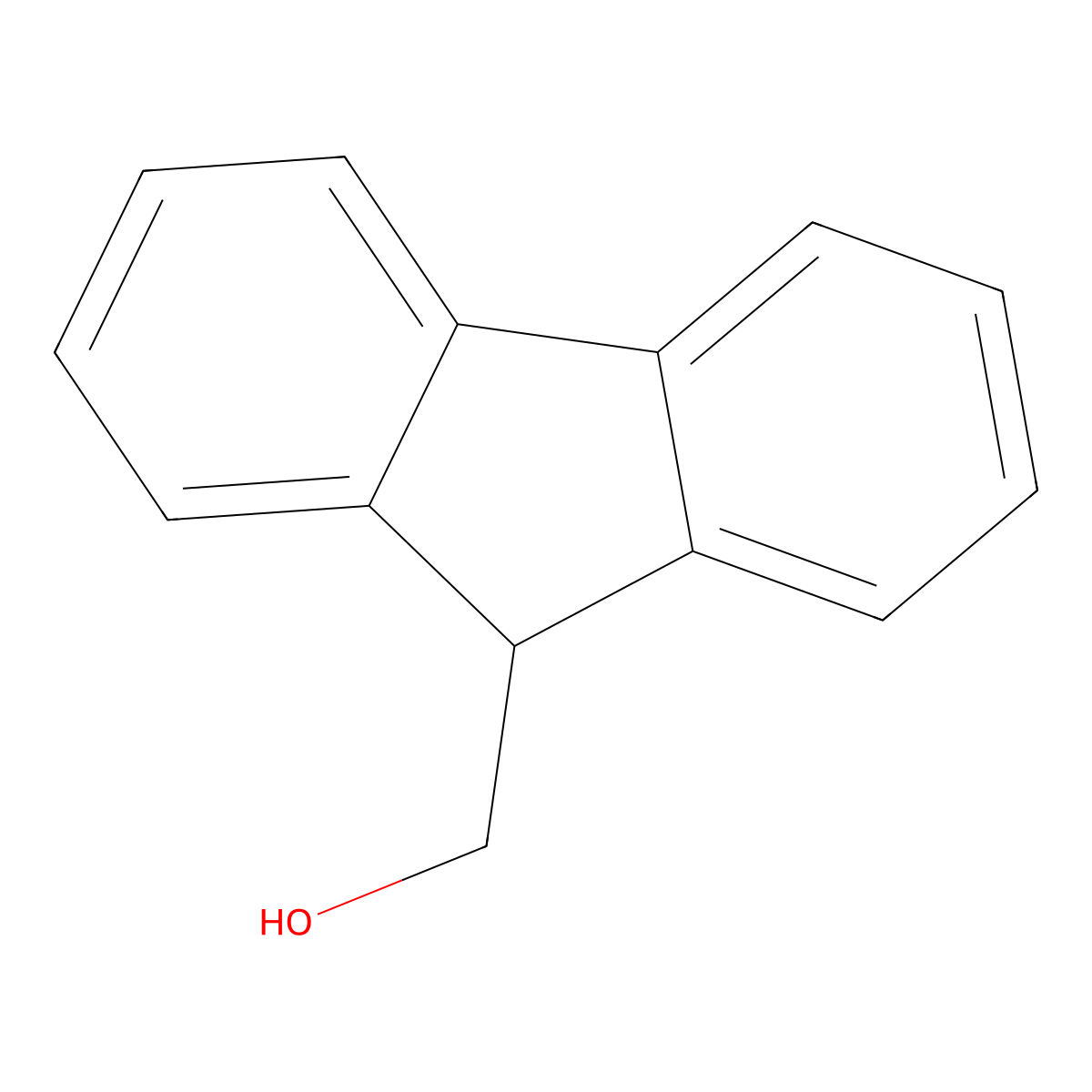 9H-Fluorene-9-methanol molecular structure, CAS 24324-17-2