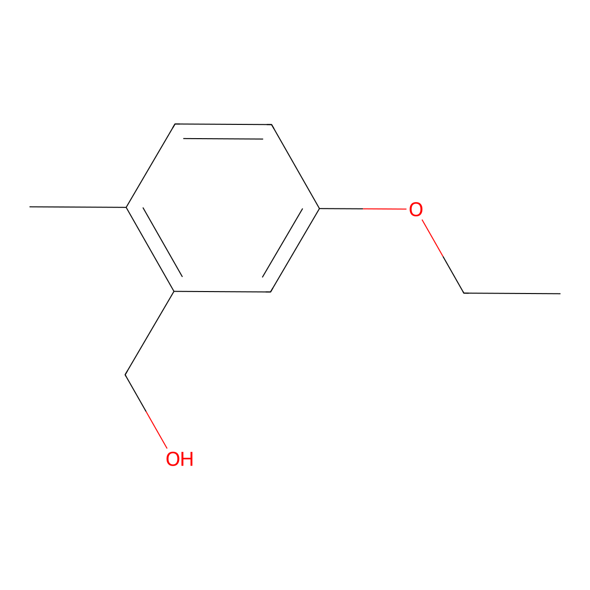 (5-Ethoxy-2-methylphenyl)methanol molecular structure, CAS 2432848-49-0