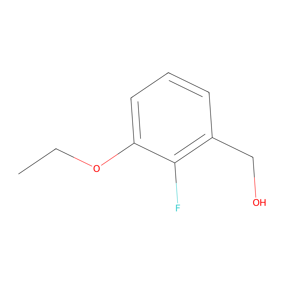 (3-Ethoxy-2-fluorophenyl)methanol molecular structure, CAS 2432848-61-6