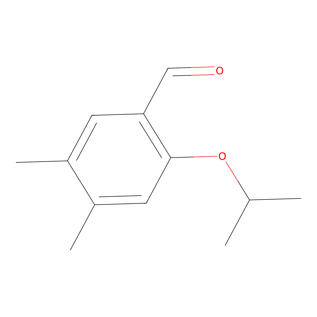 2-Isopropoxy-4,5-dimethylbenzaldehyde molecular structure, CAS 2432848-77-4
