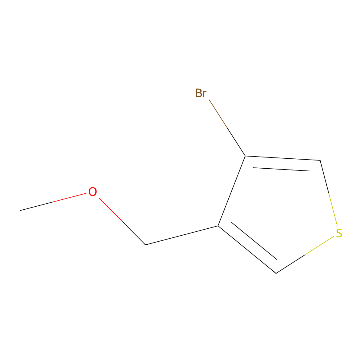 3-Bromo-4-(methoxymethyl)thiophene molecular structure, CAS 2432848-81-0