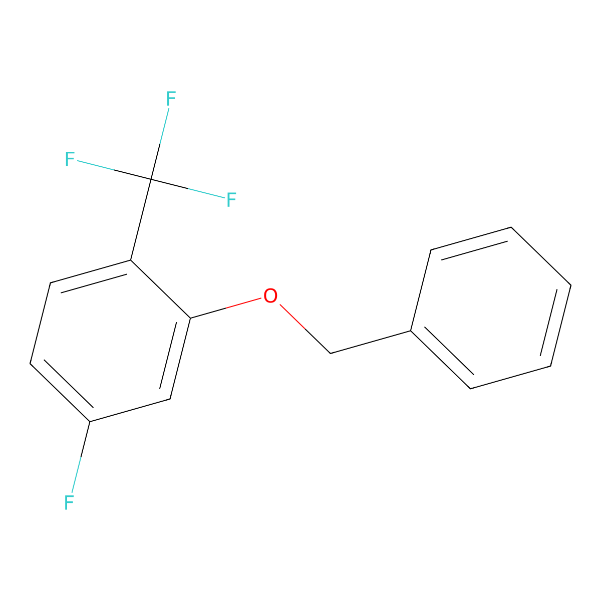 2-(Benzyloxy)-4-fluoro-1-(trifluoromethyl)benzene molecular structure, CAS 2432848-86-5