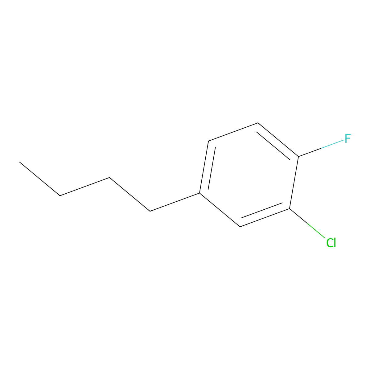 4-Butyl-2-chloro-1-fluorobenzene molecular structure, CAS 2432848-87-6